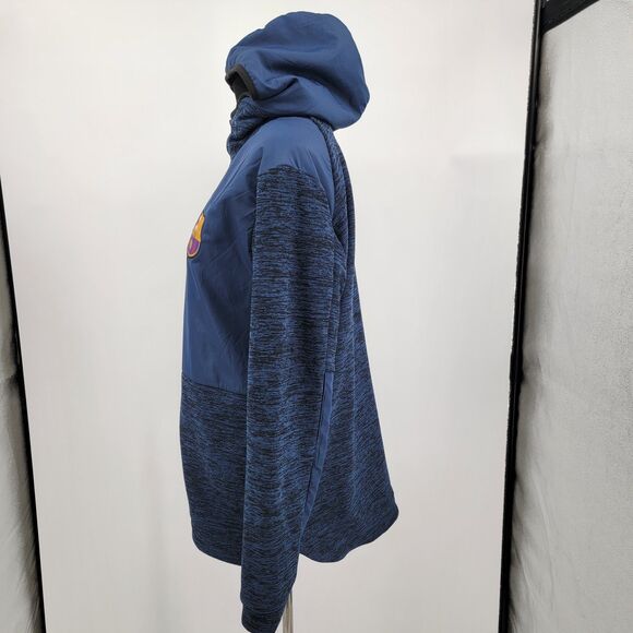 FC Barcelona Mens Long Sleeve Full Zip Hoodie Windbreaker/Sweater Jacket L - Picture 3 of 12